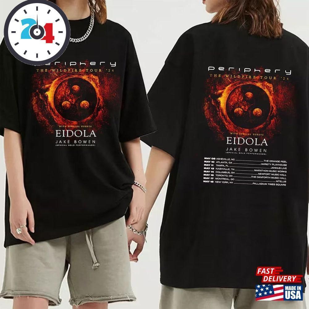 Periphery The Wildfire Tour Shirt Band Fan Concert T-Shirt Classic 2 Sided